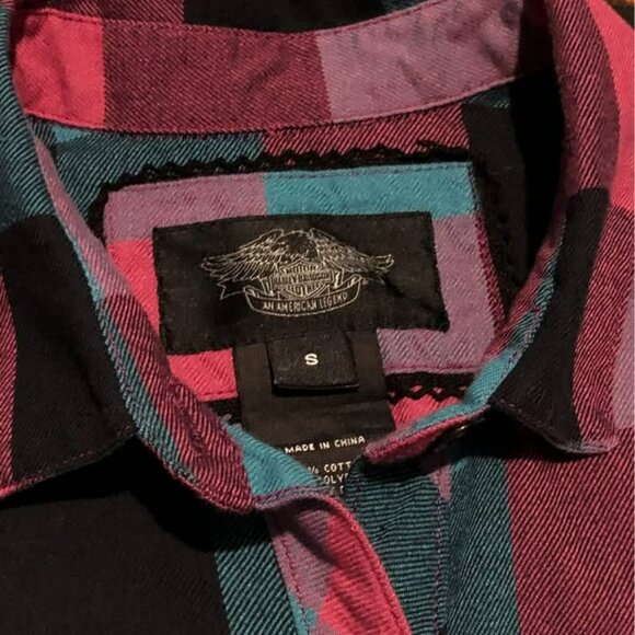 Harley-Davidson Button Shirt Small Women, Cowgirl Style - Picture 6 of 7